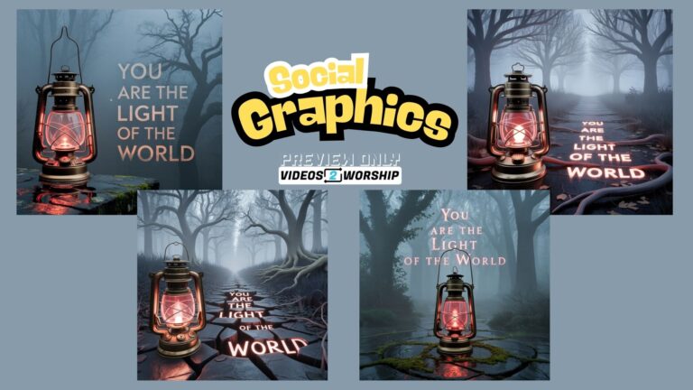 Read more about the article You Are the Light of the World – Social Media Graphics Pack (4 Images)