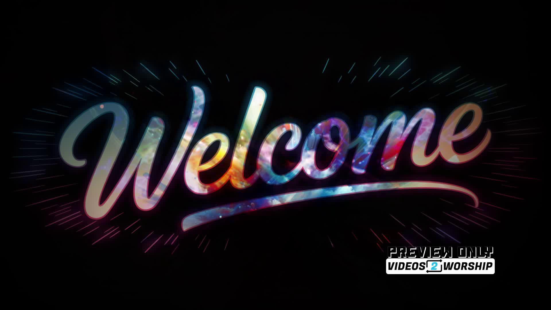 Explosion Of Color Welcome Title Motion Graphics