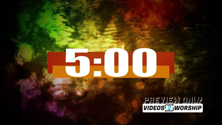 Read more about the article Autumn Worship Countdown Timer – 5 Minute Fall Background Video | Church Service Countdown