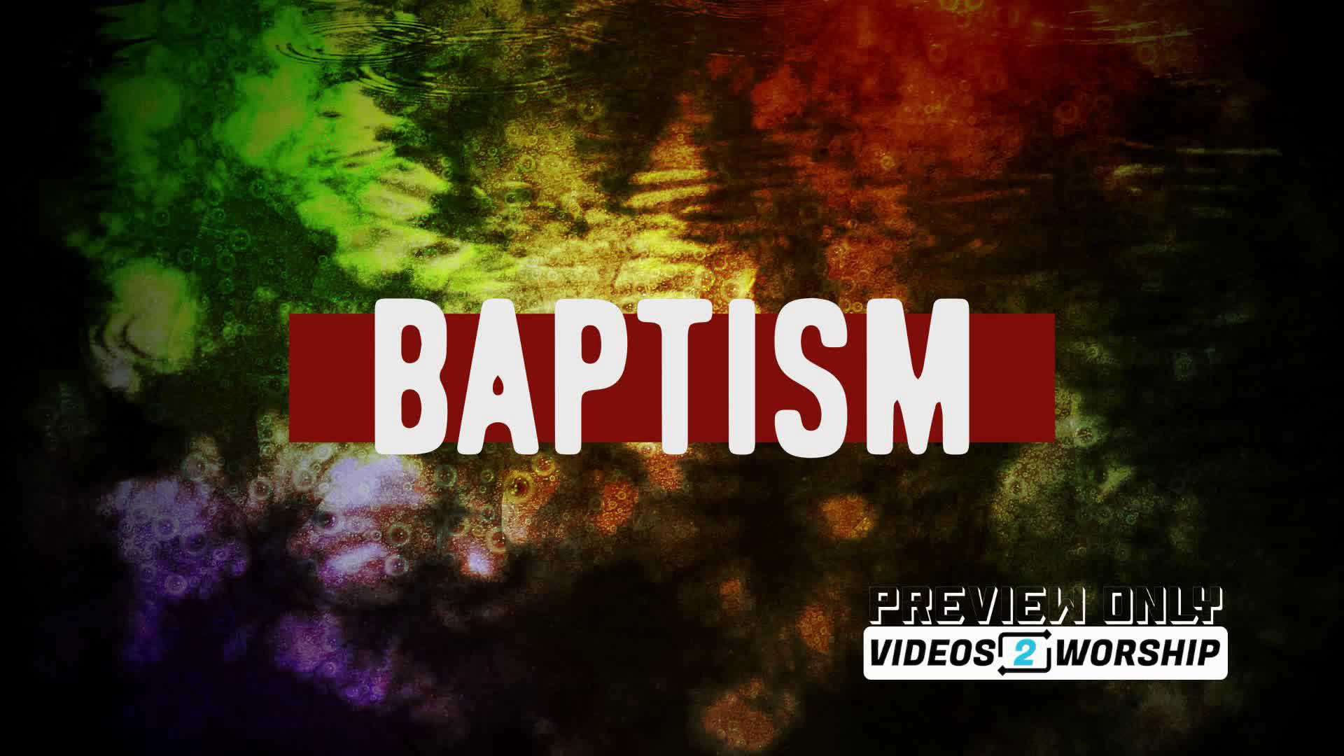 Baptism Motion Background | Worship Title Video