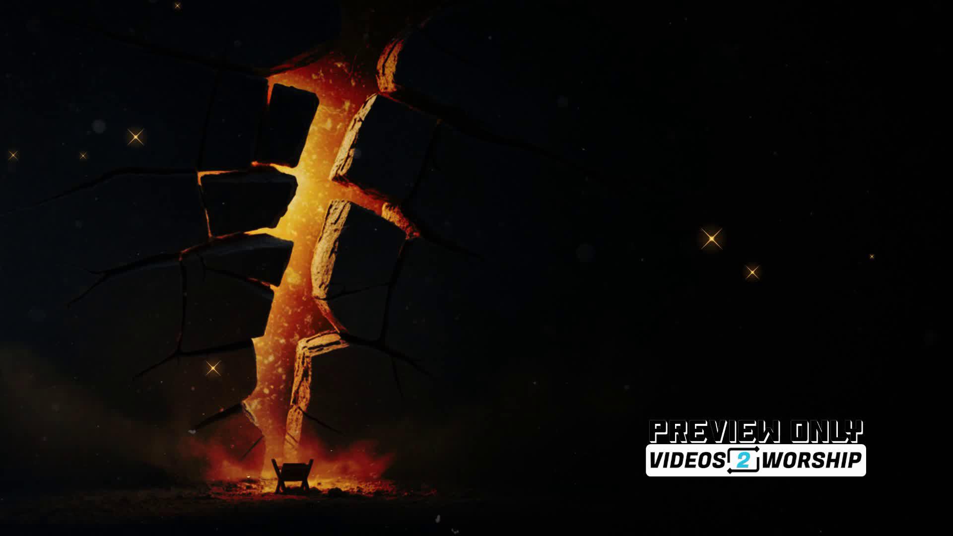 Christmas Golden Light Advent Loop Video