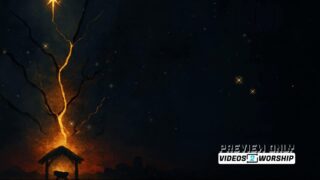Read more about the article Christmas Nativity Stable Worship Background | Golden Advent Night Scene Loop