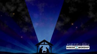 Read more about the article Blue Radiant Christmas Nativity Worship Background | Cool Tone Advent Light Loop