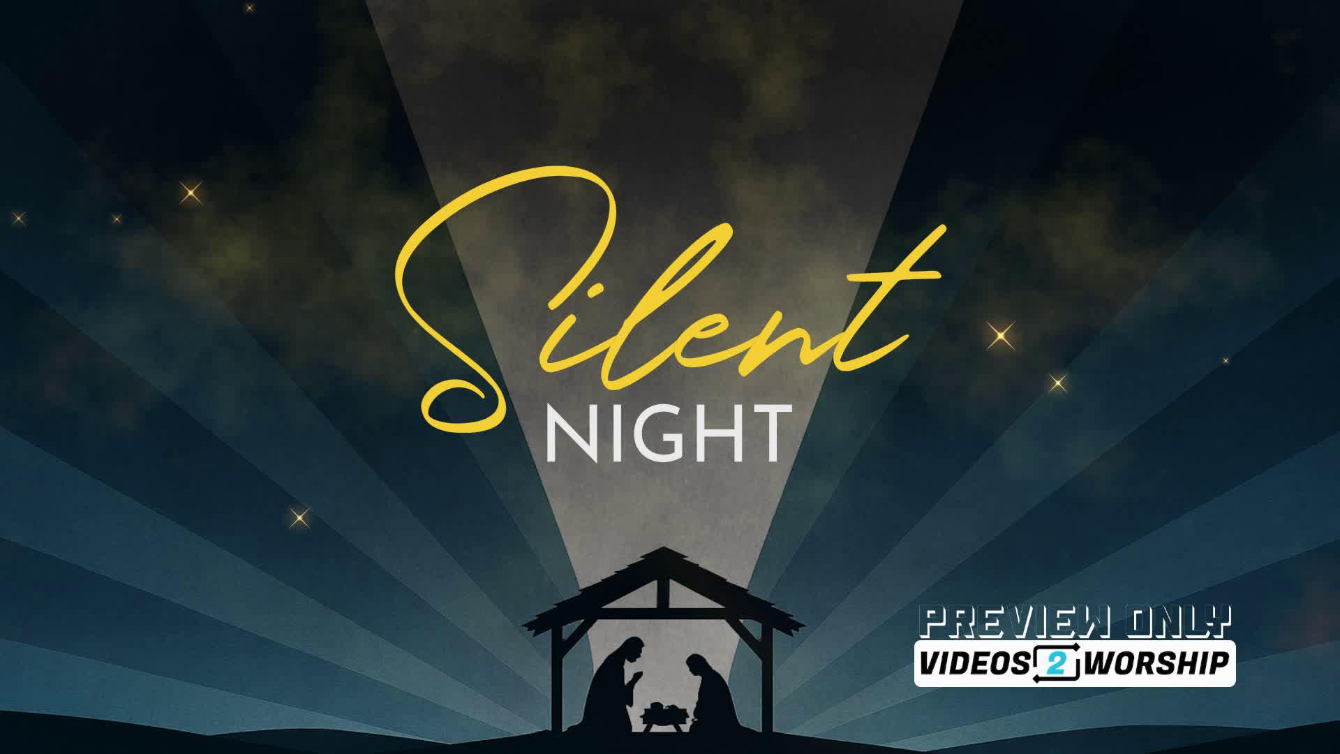 Silent Night Christmas Worship Background Loop