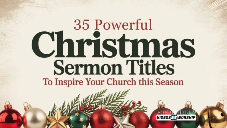 Read more about the article 35 Powerful Christmas Sermon Titles to Inspire Your Church This Season