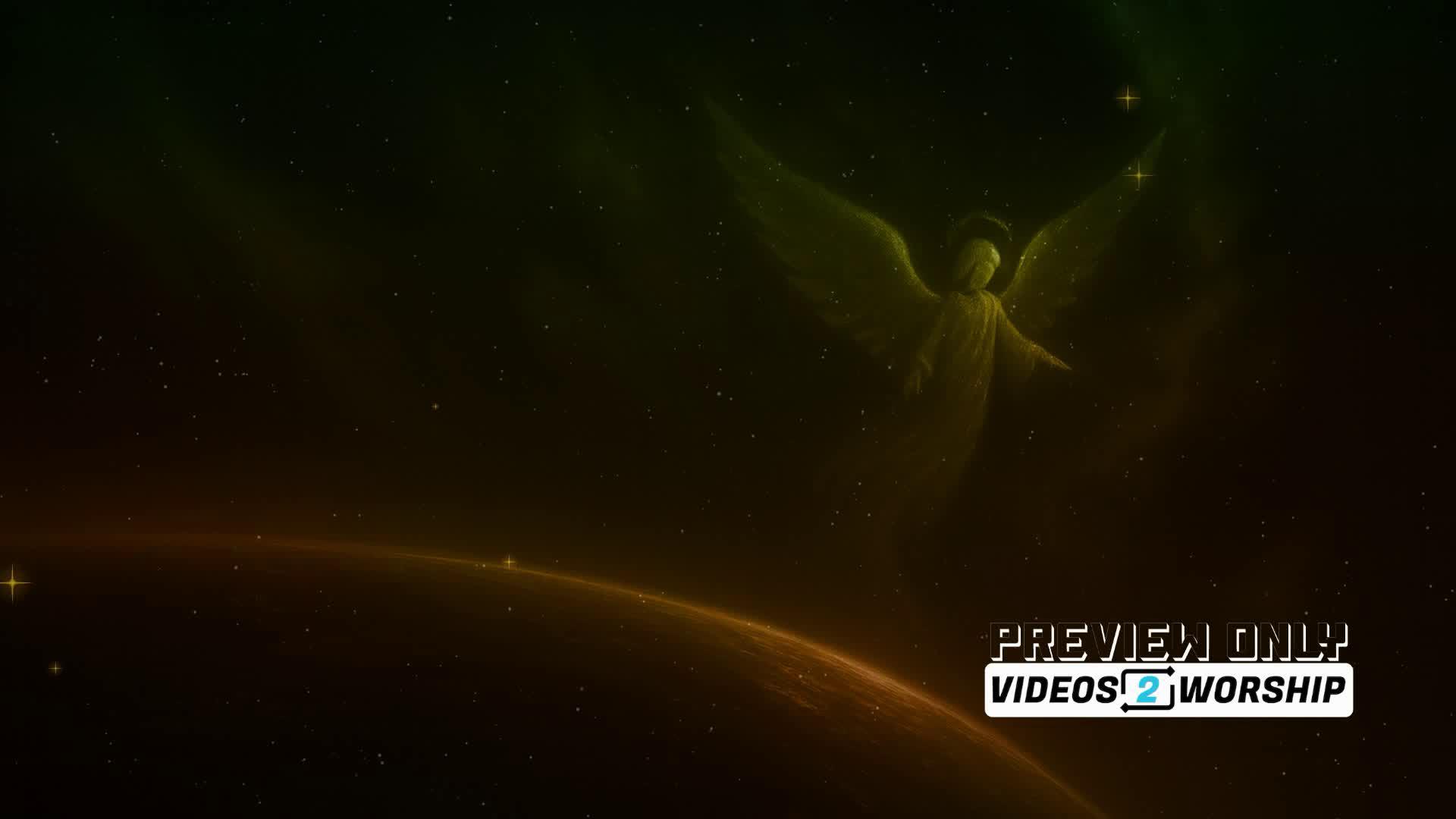 Heavenly Messenger Golden Advent Background