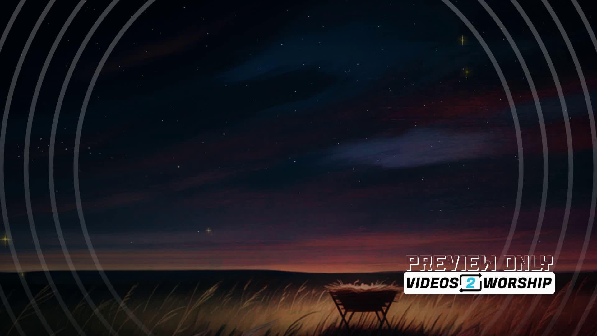 Manger at First Light Advent Hope Background