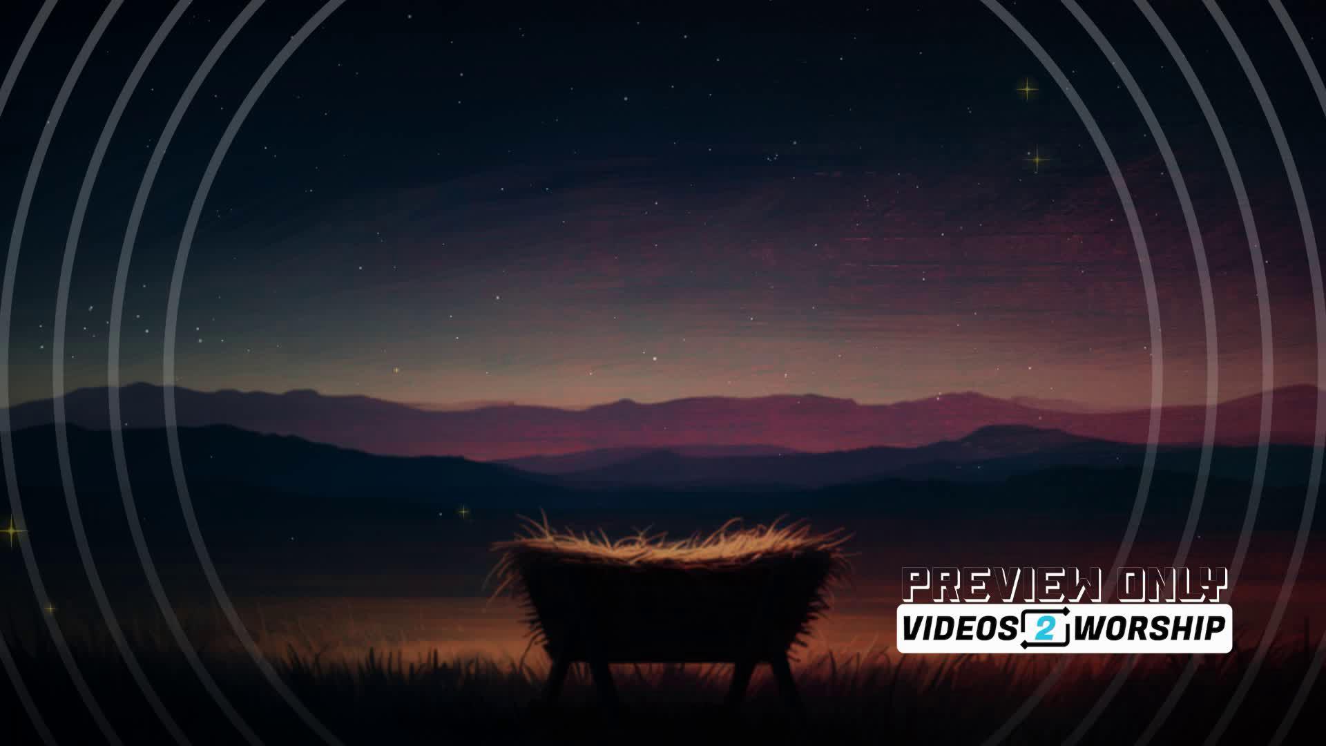 Advent Radiance Modern Nativity Worship Background