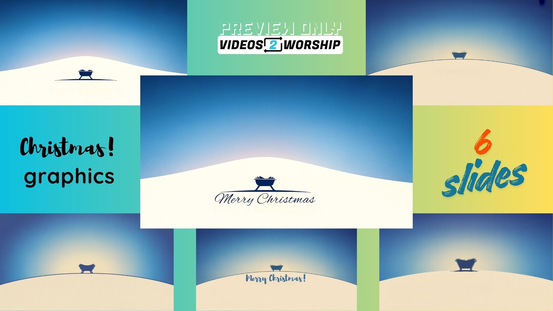 Minimalist Christmas Slides | 6 Beautiful Graphics