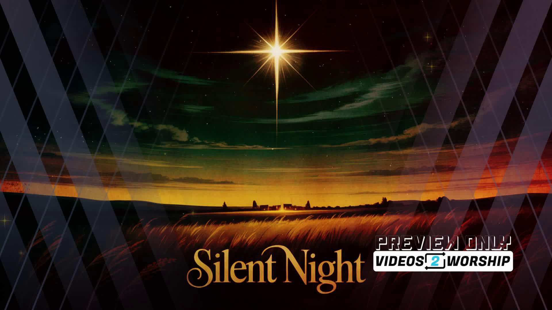 Silent Night Christmas Title Motion Background