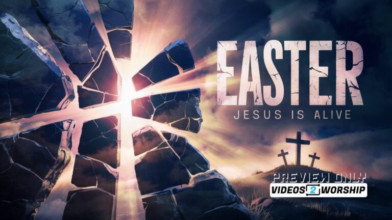 Read more about the article Easter Motion Background Video | Jesus Is Alive | Resurrection Worship Loop