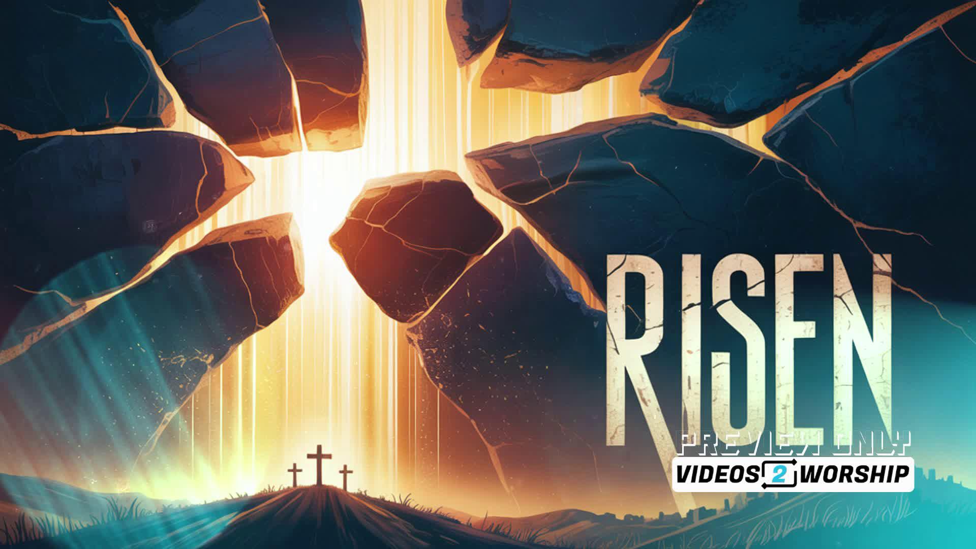 Worship Background | Risen Resurrection Video Loop