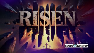 Easter Resurrection Motion Background | Risen | Three Crosses Worship Loop