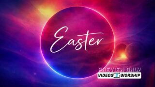 Neon Easter Title Resurrection Motion Background