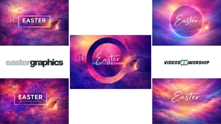Read more about the article Colorful Easter Title Stills Graphics Collection for Churches