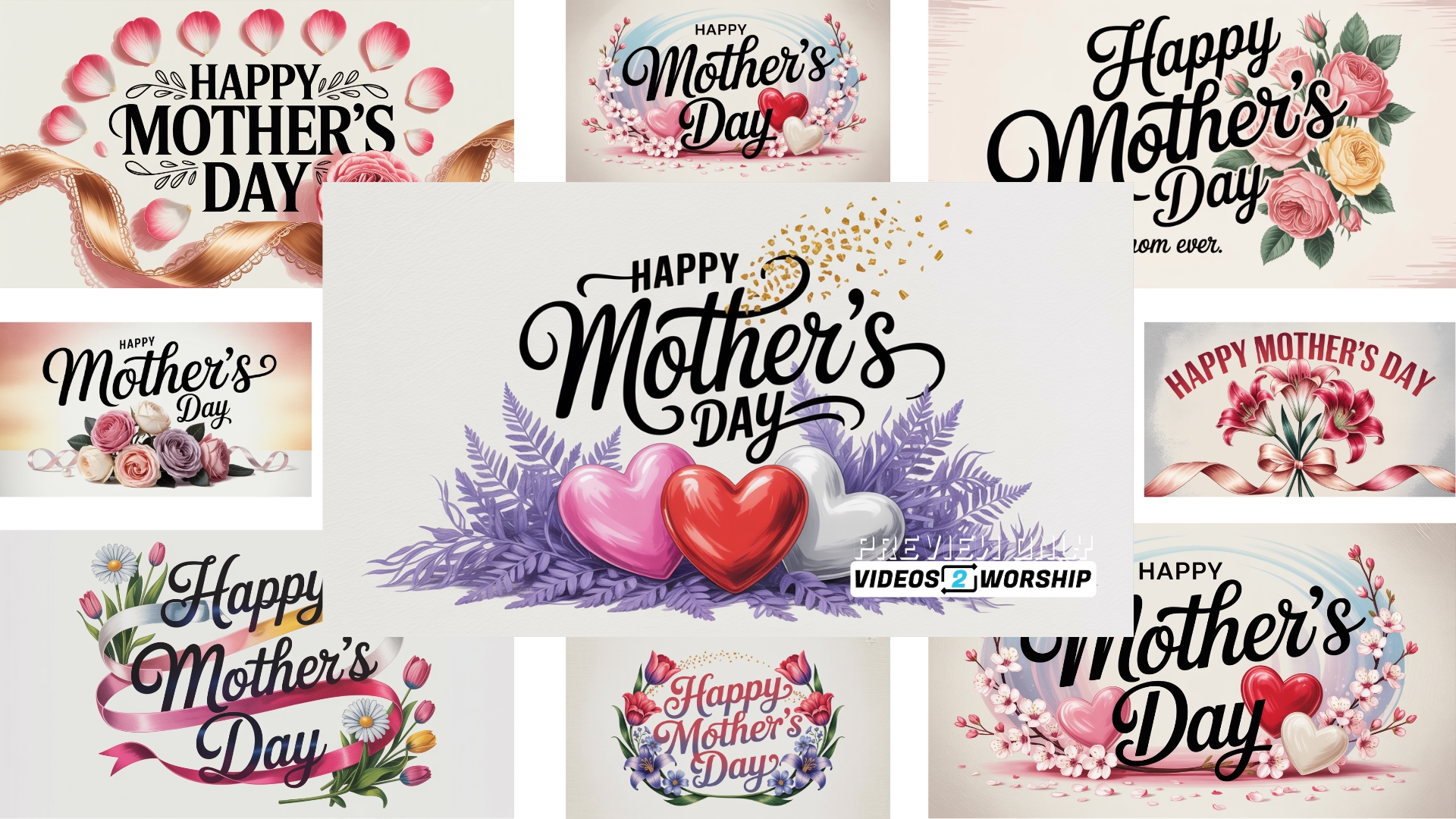Mother’s Day JPG Bundle | 19 Floral Backgrounds
