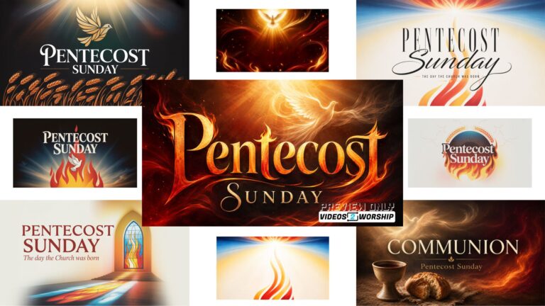 Read more about the article Pentecost Sunday Mega Bundle | Church Worship Graphics